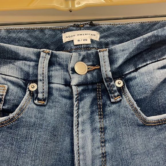New Good American Good Legs Distressed Skinny Jean Size 8/29 - Picture 2 of 4